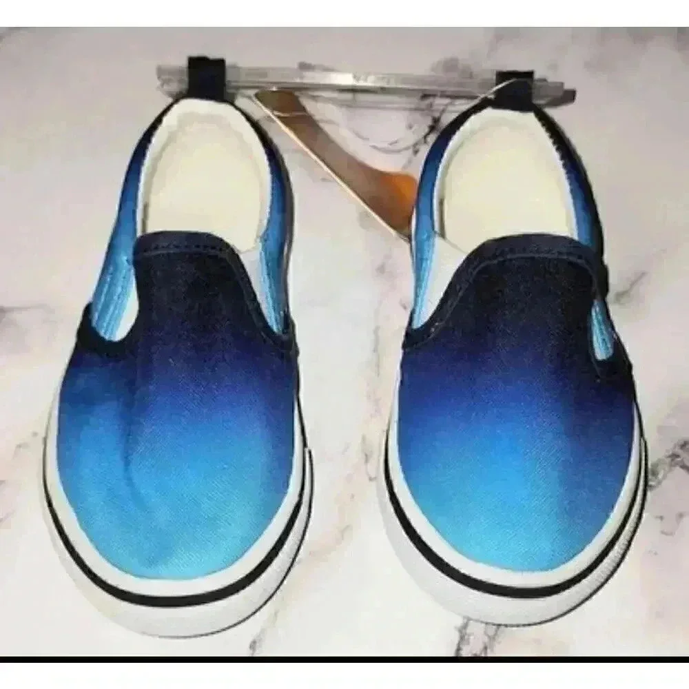 Gymboree Toddler Boys Size 5 Blue Slip On Shoes NWT